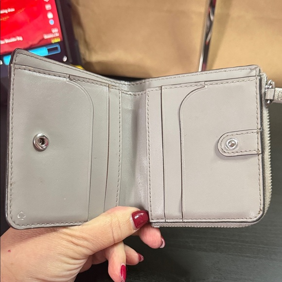 Kate Spade New York Light Gray Compact Wallet - Picture 8 of 14